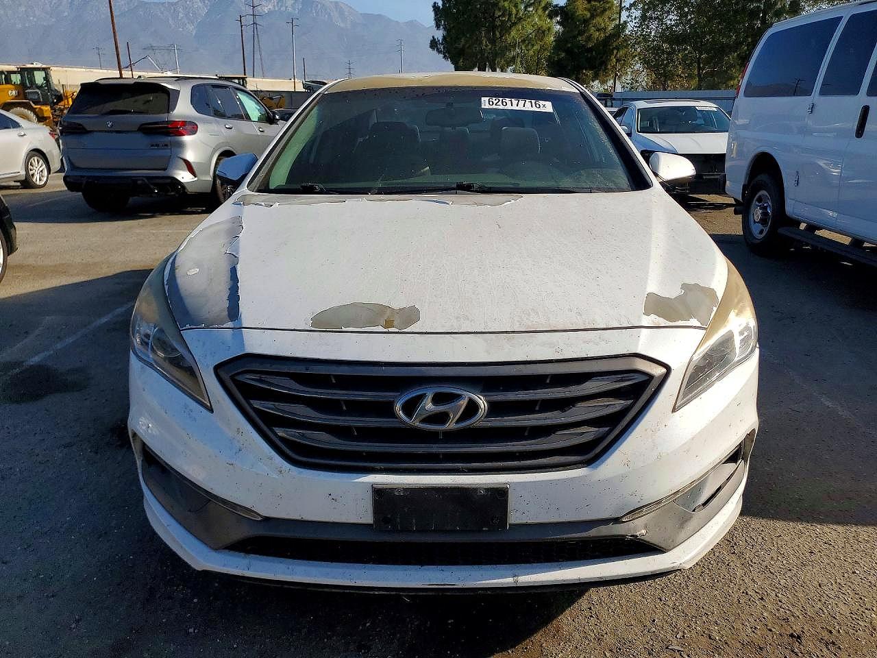 2015 Hyundai Sonata Sport White vin: 5NPE34AF6FH097739