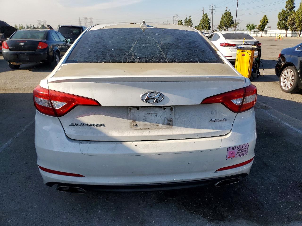 2015 Hyundai Sonata Sport White vin: 5NPE34AF6FH097739