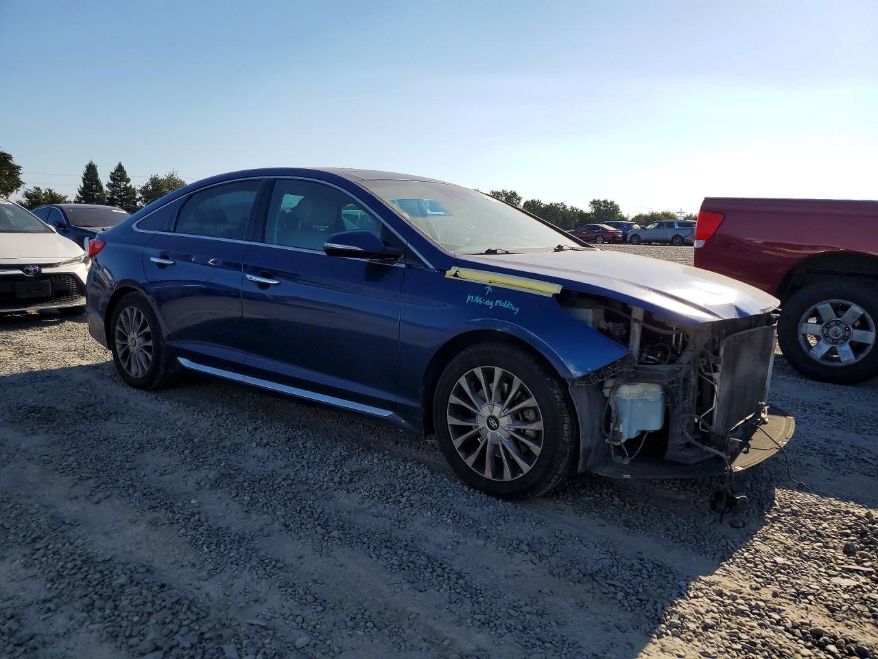 2015 Hyundai Sonata Limited Blue vin: 5NPE34AF6FH105063
