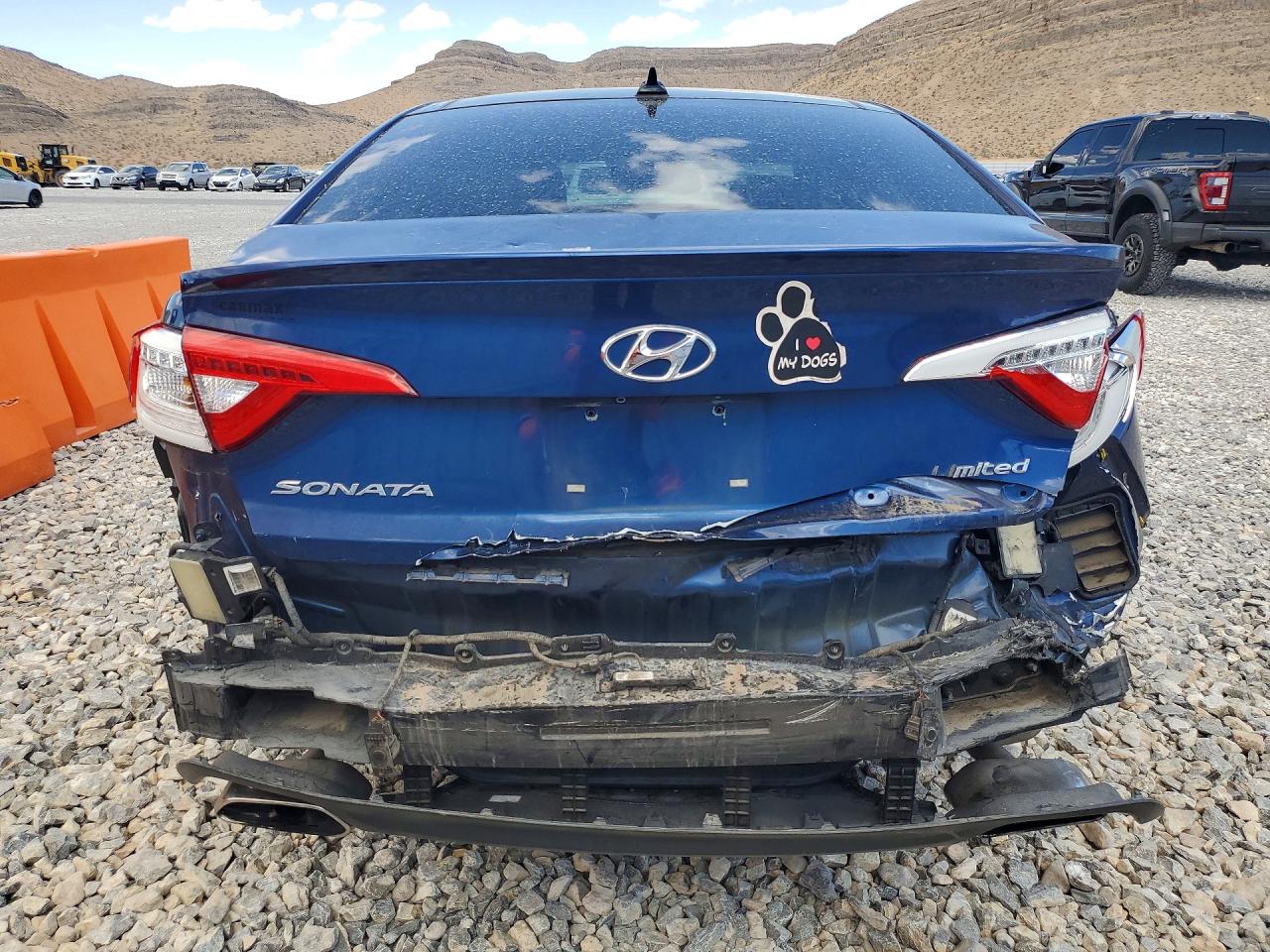 2015 Hyundai Sonata Limited Blue vin: 5NPE34AF6FH120582