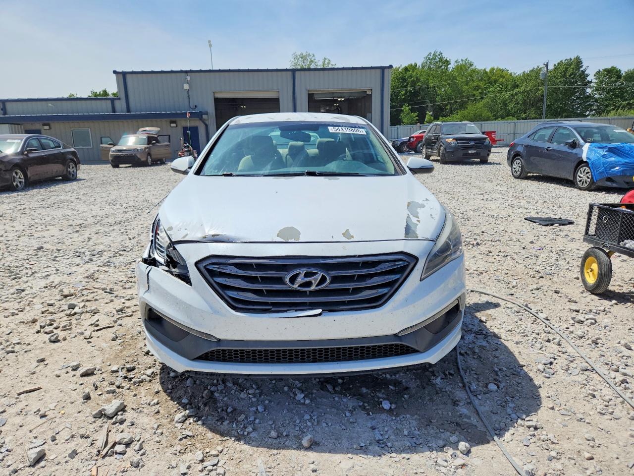 2015 Hyundai Sonata Sport White vin: 5NPE34AF6FH128763