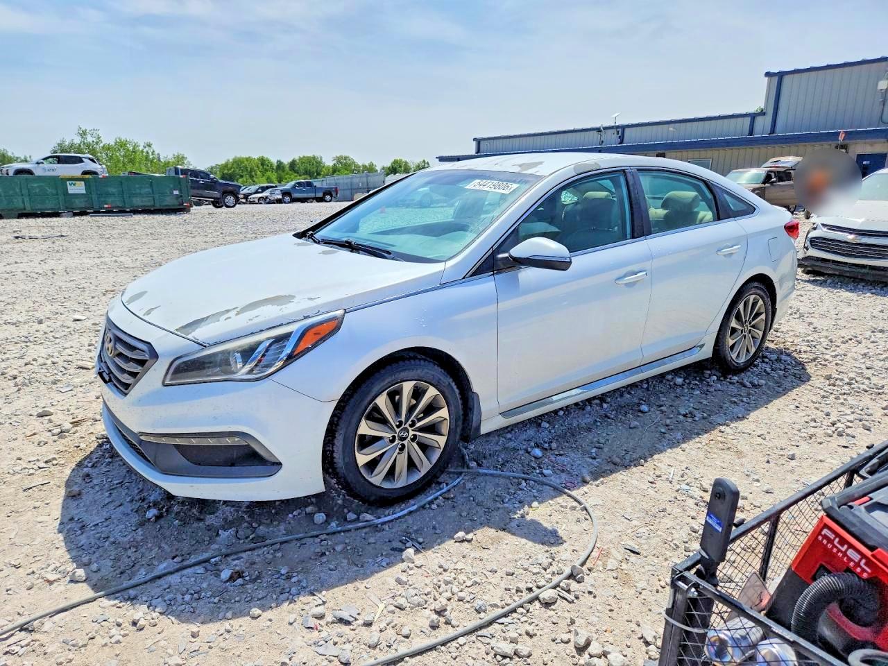 2015 Hyundai Sonata Sport White vin: 5NPE34AF6FH128763