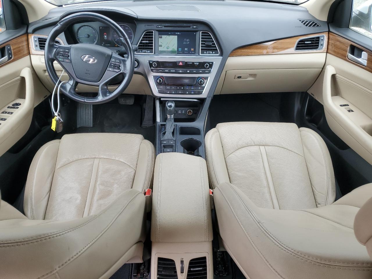 2015 Hyundai Sonata Limited White vin: 5NPE34AF6FH129203
