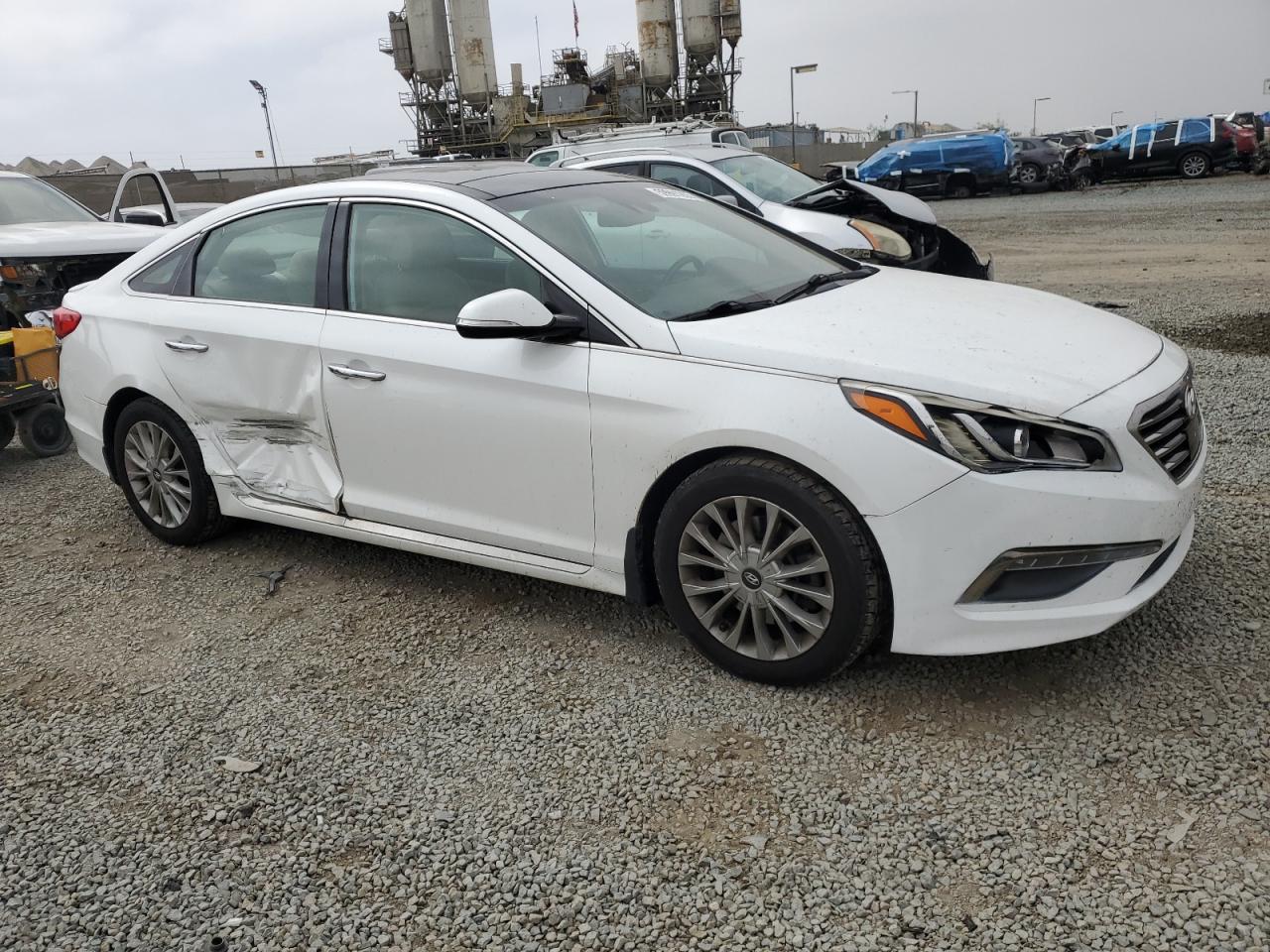 2015 Hyundai Sonata Limited White vin: 5NPE34AF6FH129203