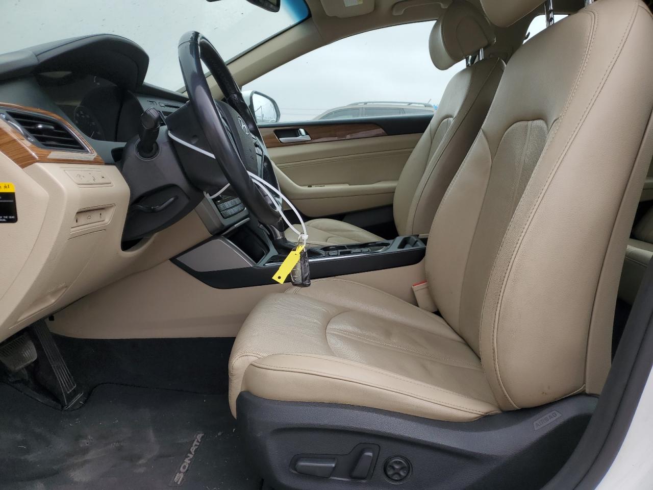2015 Hyundai Sonata Limited White vin: 5NPE34AF6FH129203