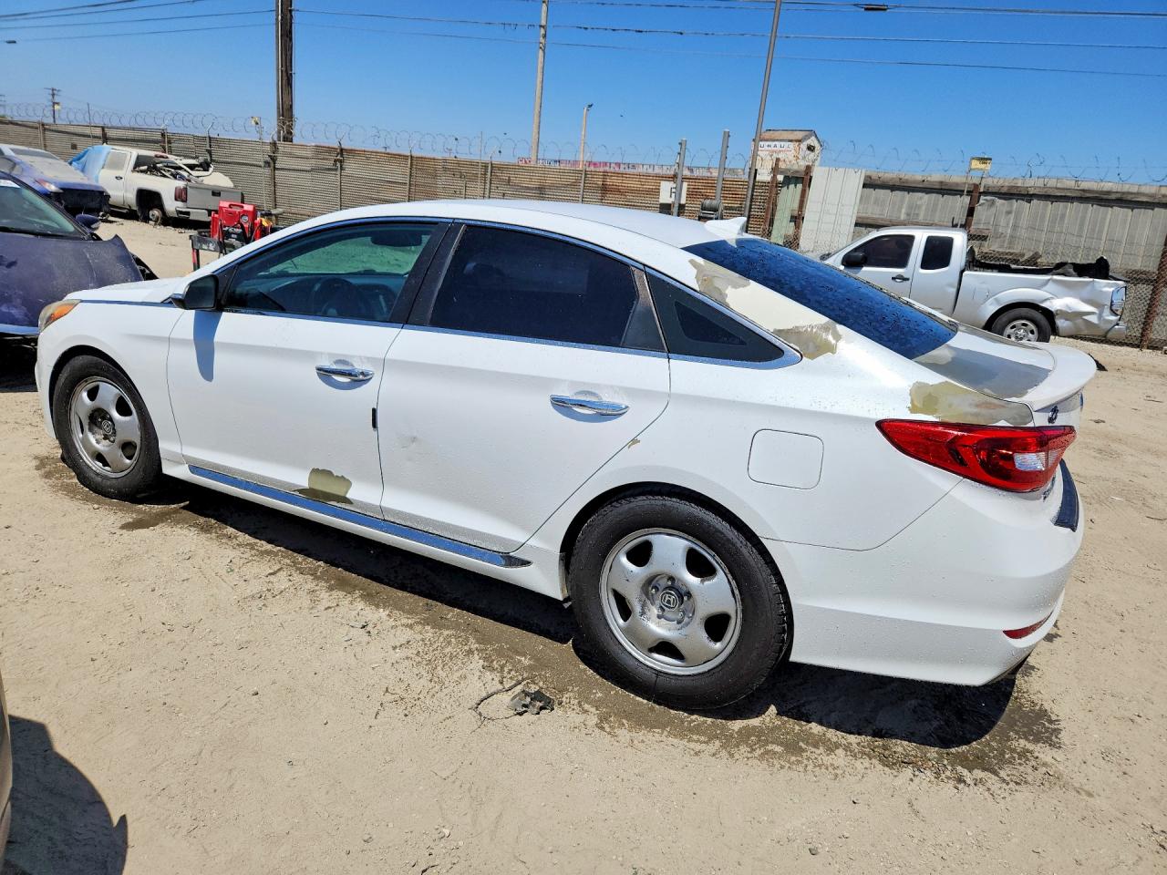 2015 Hyundai Sonata Sport White vin: 5NPE34AF6FH131288