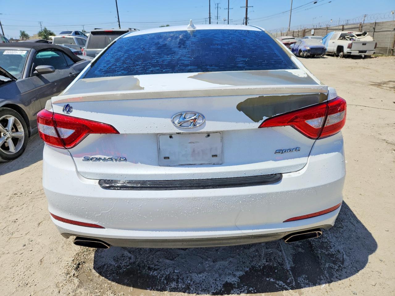 2015 Hyundai Sonata Sport White vin: 5NPE34AF6FH131288