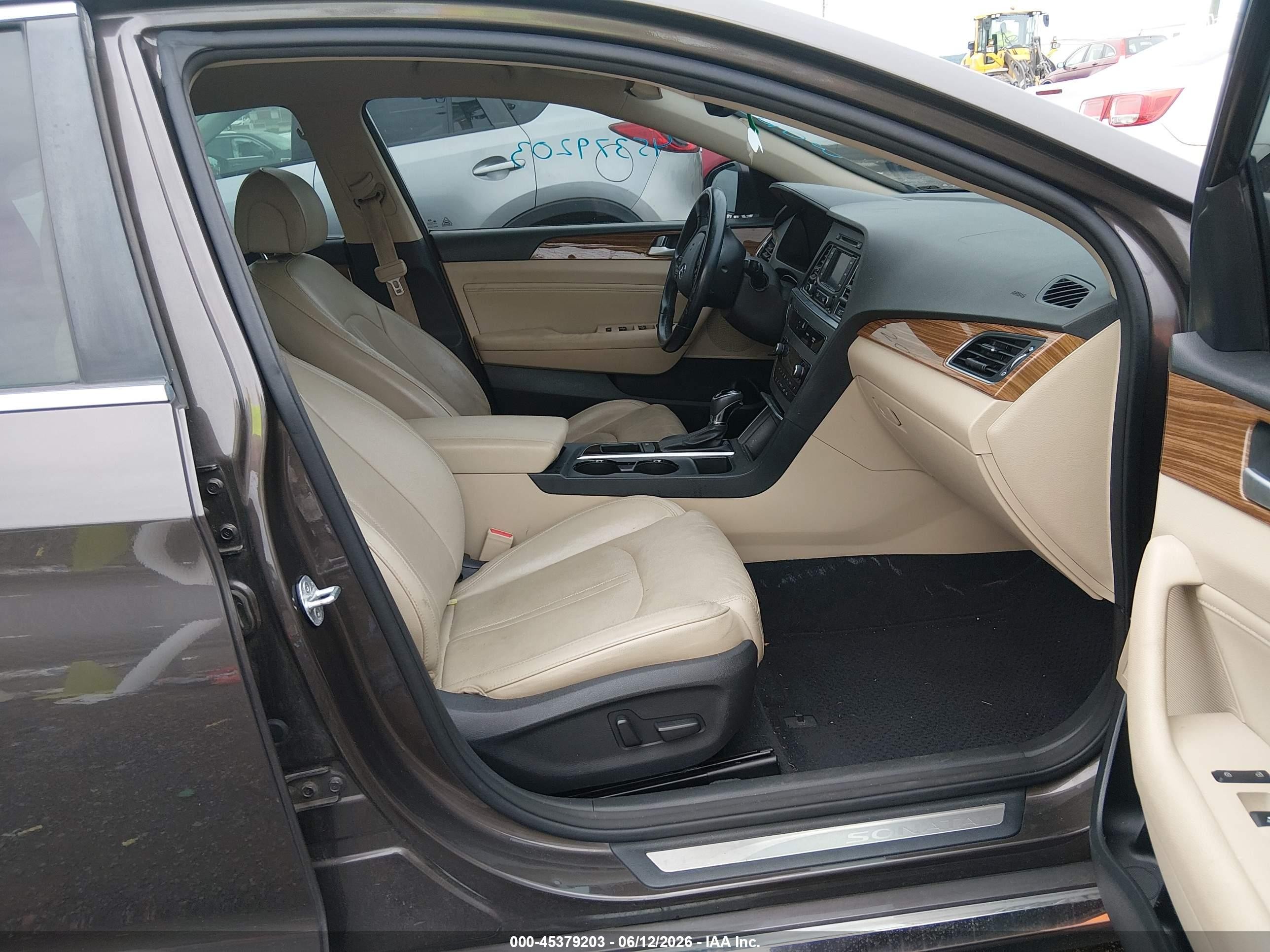 2015 Hyundai Sonata Limited Brown vin: 5NPE34AF6FH164176