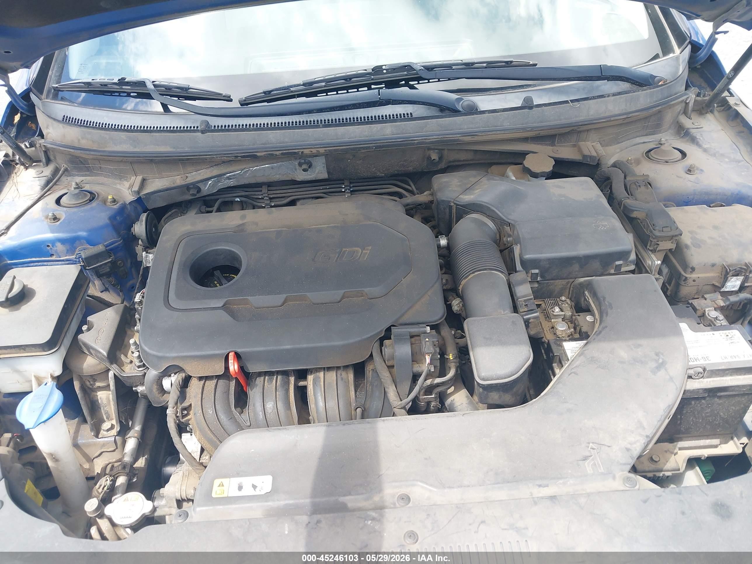 2015 Hyundai Sonata Limited Blue vin: 5NPE34AF6FH166302