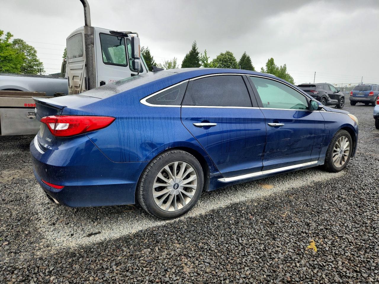 2015 Hyundai Sonata Limited Blue vin: 5NPE34AF6FH175419