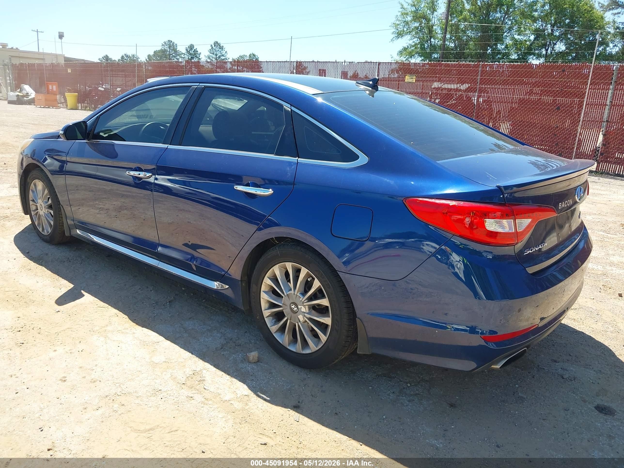 2015 Hyundai Sonata Limited Blue vin: 5NPE34AF6FH177431