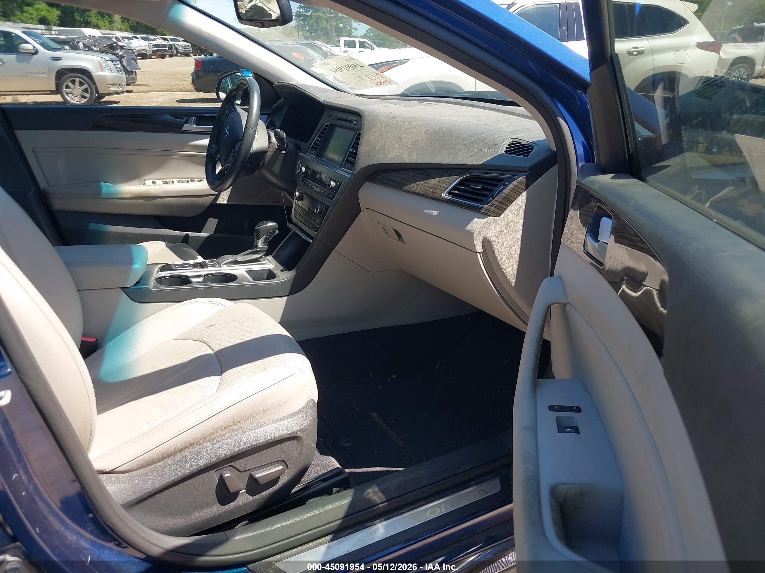 2015 Hyundai Sonata Limited Blue vin: 5NPE34AF6FH177431