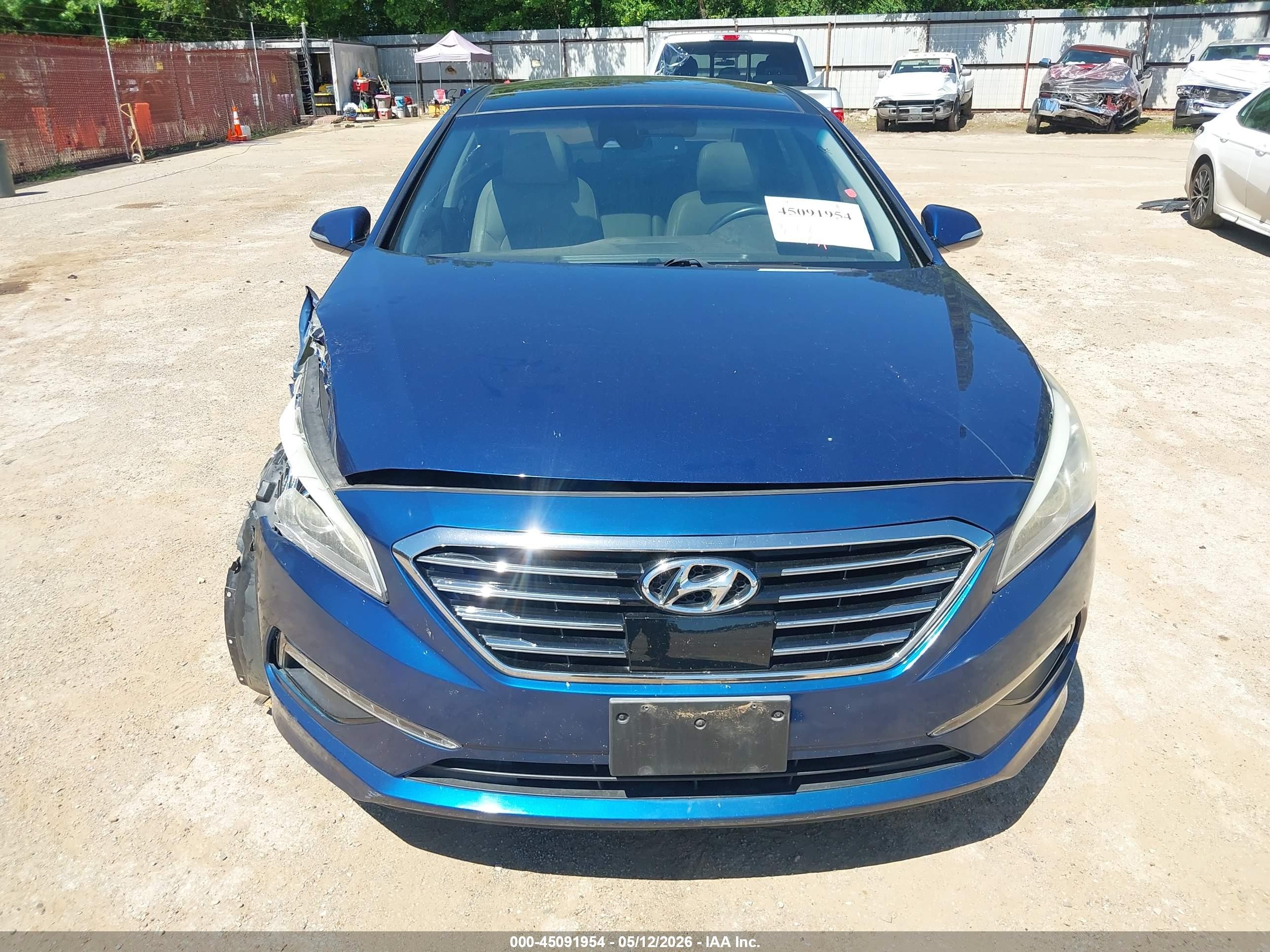 2015 Hyundai Sonata Limited Blue vin: 5NPE34AF6FH177431