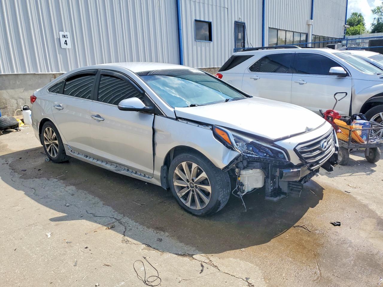 2015 Hyundai Sonata Sport Silver vin: 5NPE34AF6FH178918