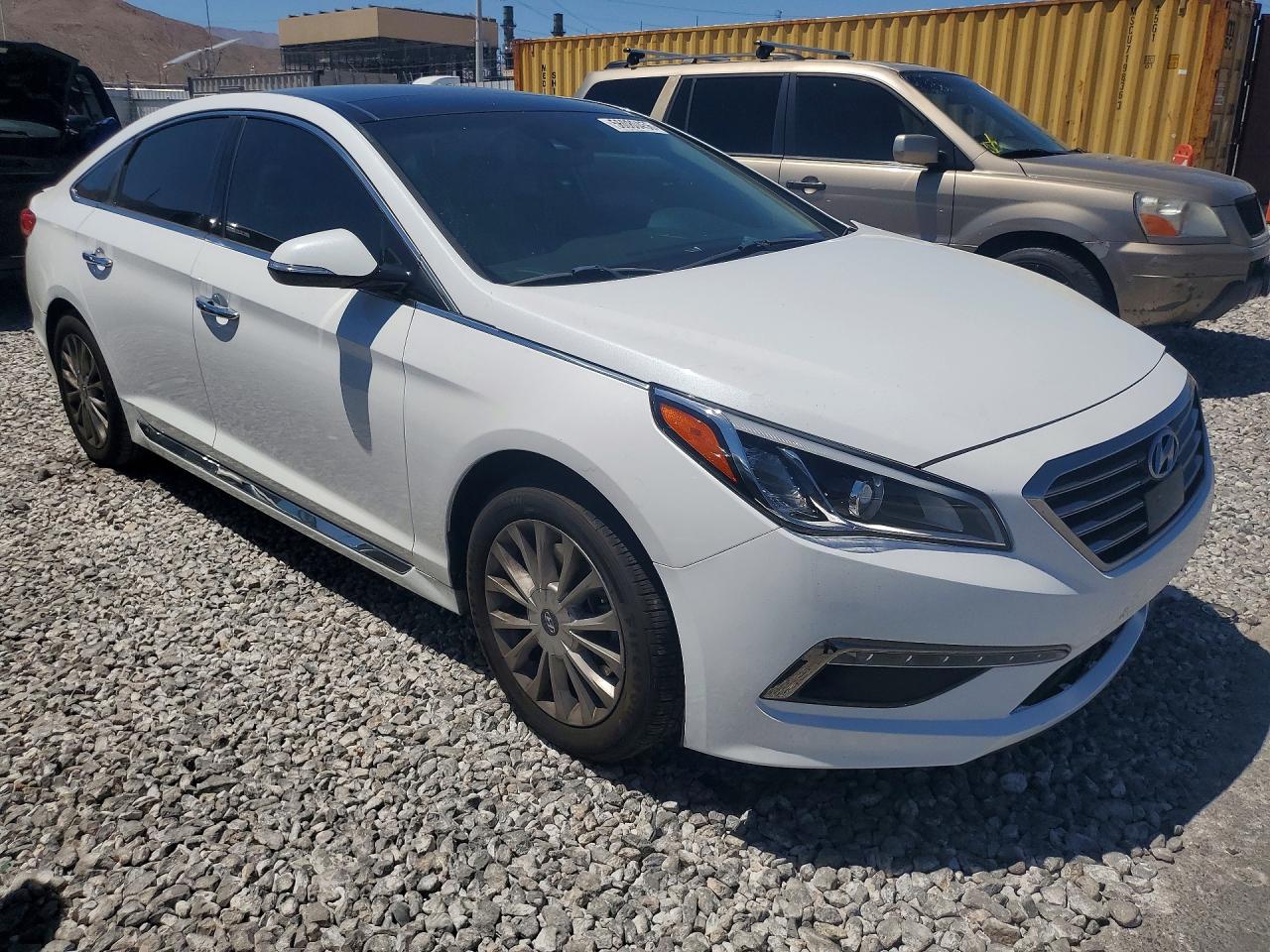 2015 Hyundai Sonata Limited Белый vin: 5NPE34AF6FH183987
