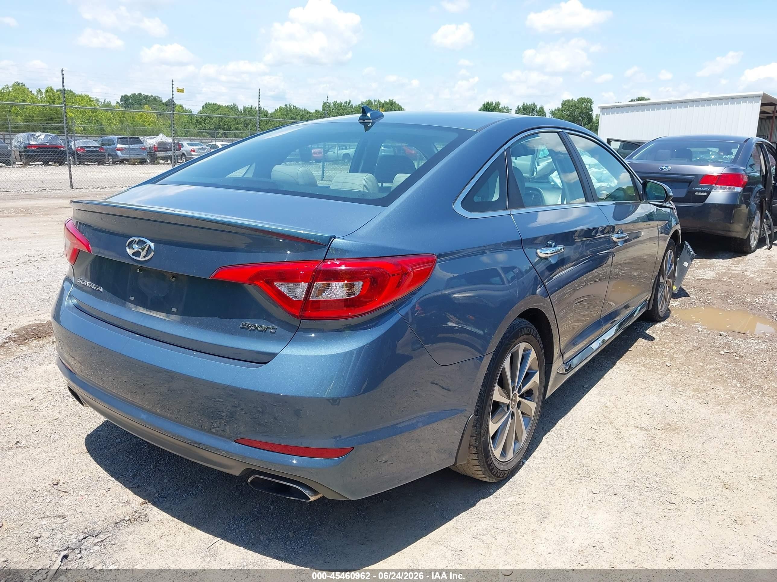 2015 Hyundai Sonata Sport Blue vin: 5NPE34AF6FH190891