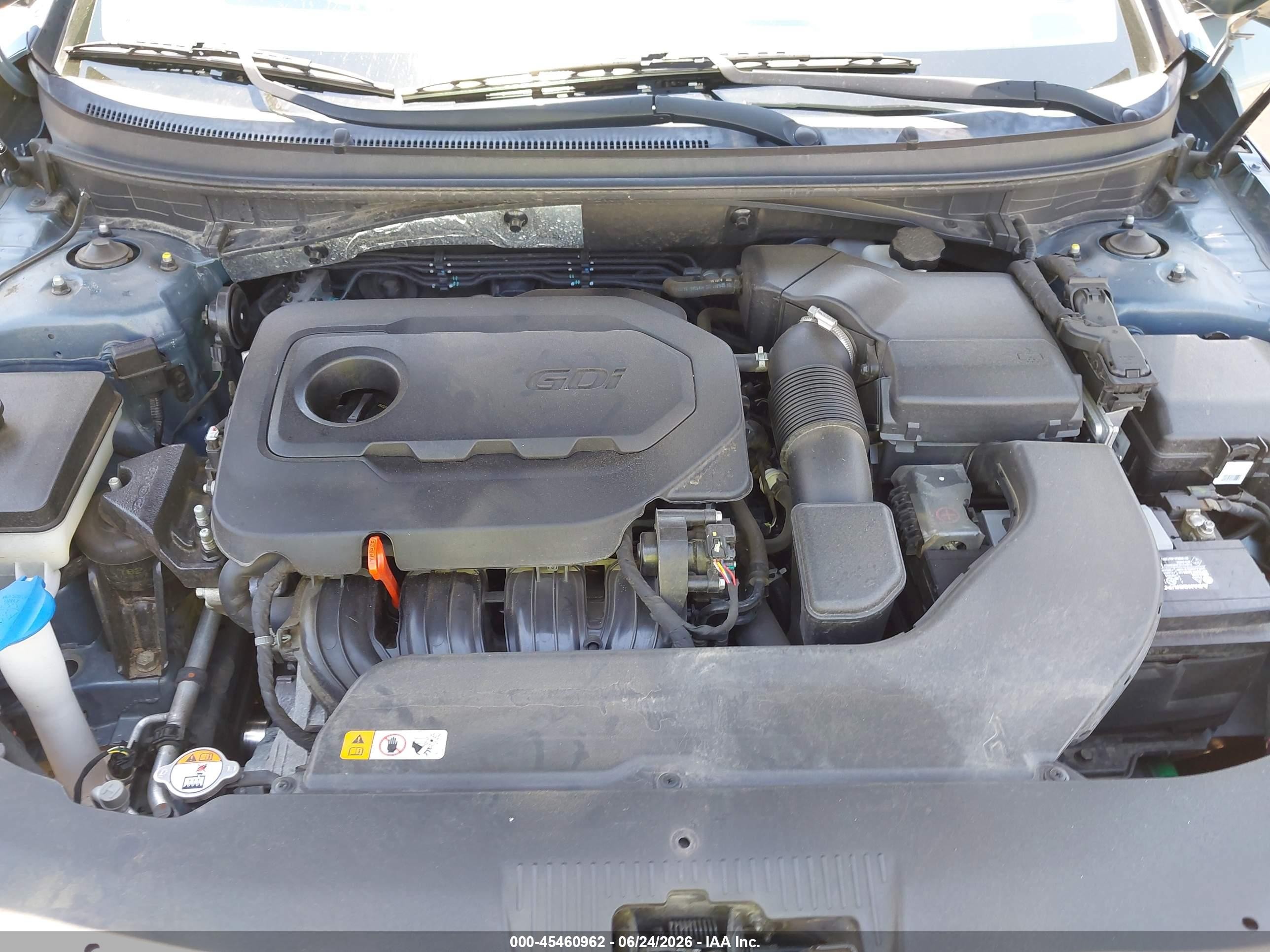 2015 Hyundai Sonata Sport Blue vin: 5NPE34AF6FH190891