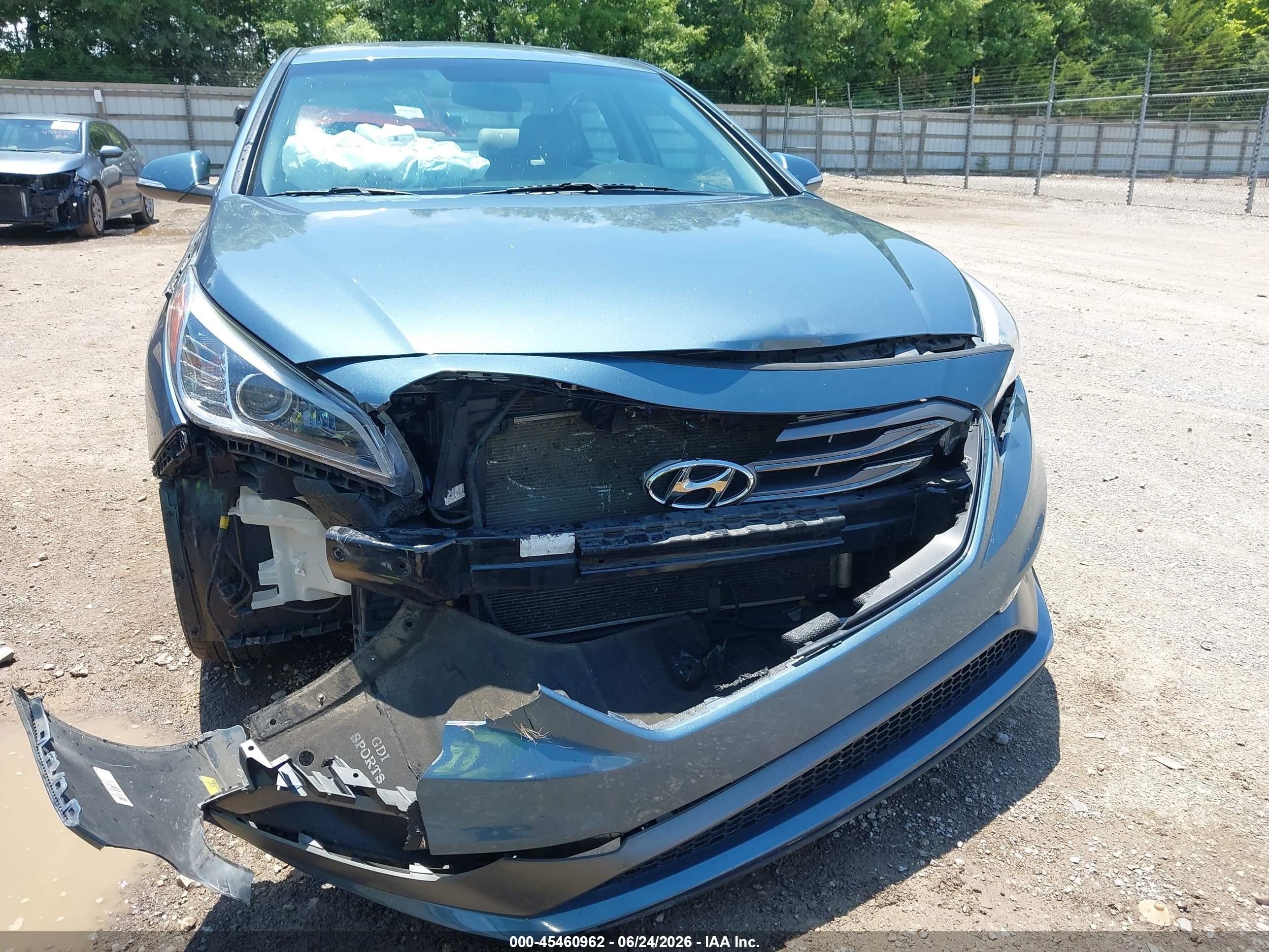 2015 Hyundai Sonata Sport Blue vin: 5NPE34AF6FH190891