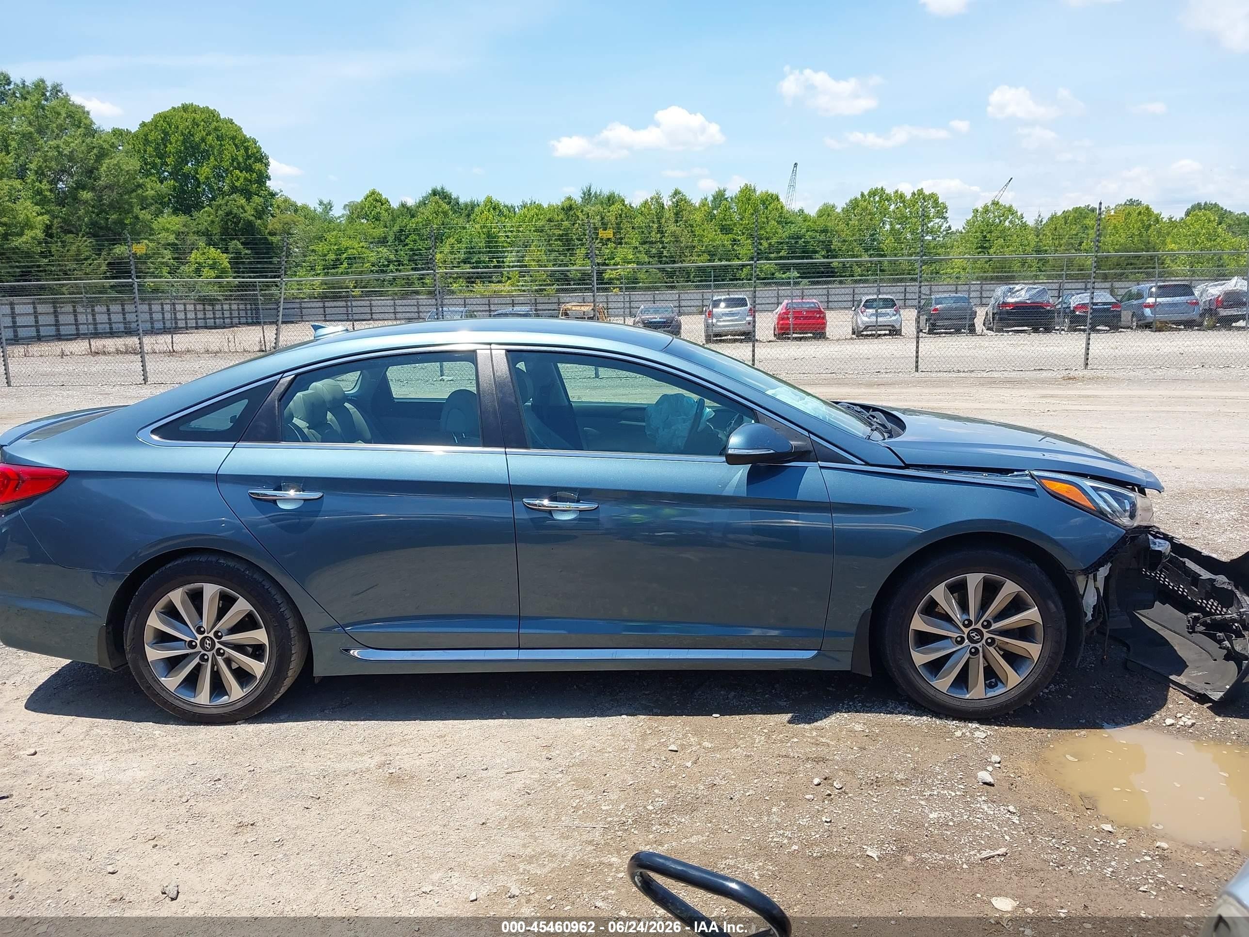 2015 Hyundai Sonata Sport Blue vin: 5NPE34AF6FH190891