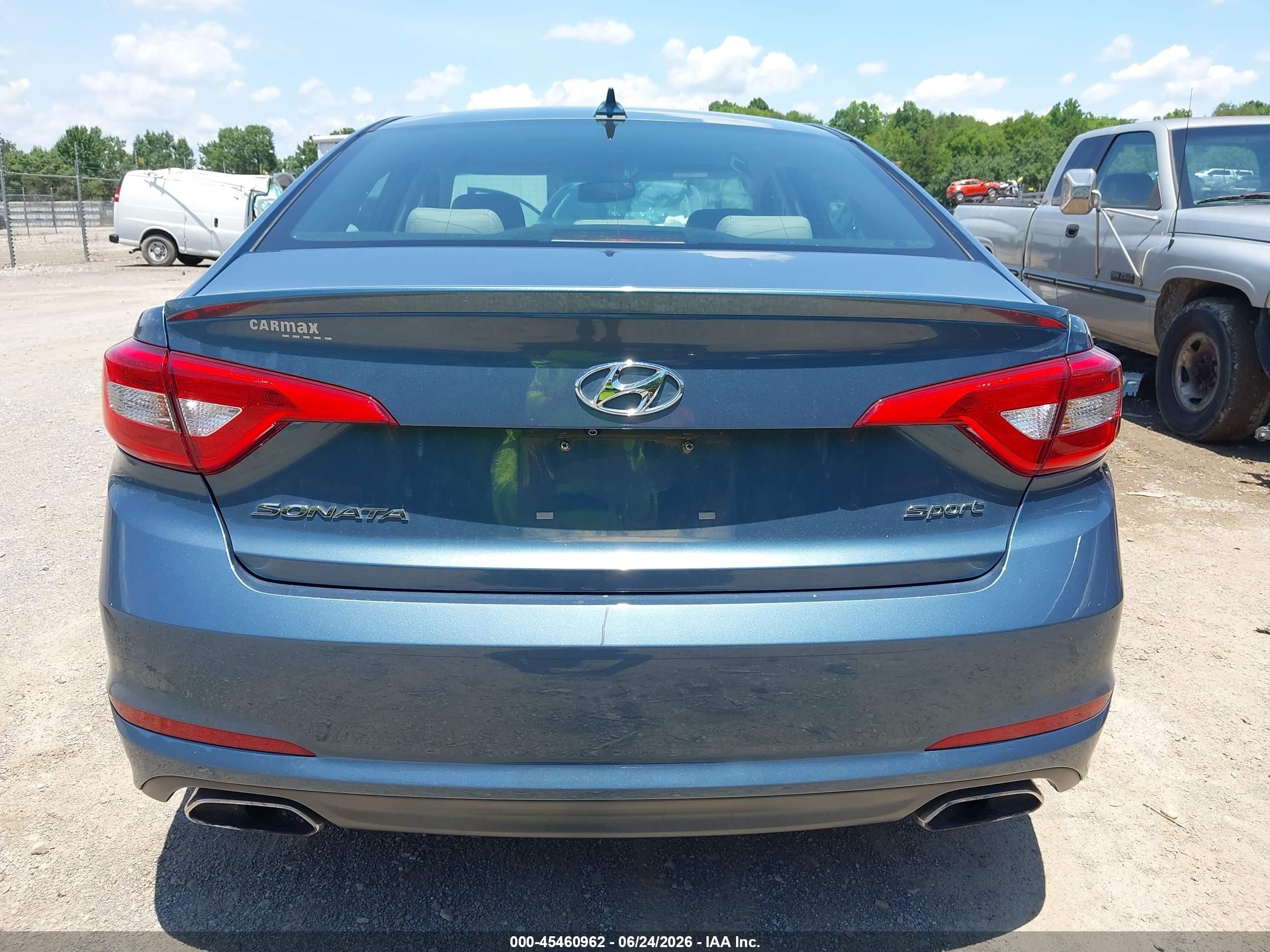 2015 Hyundai Sonata Sport Blue vin: 5NPE34AF6FH190891