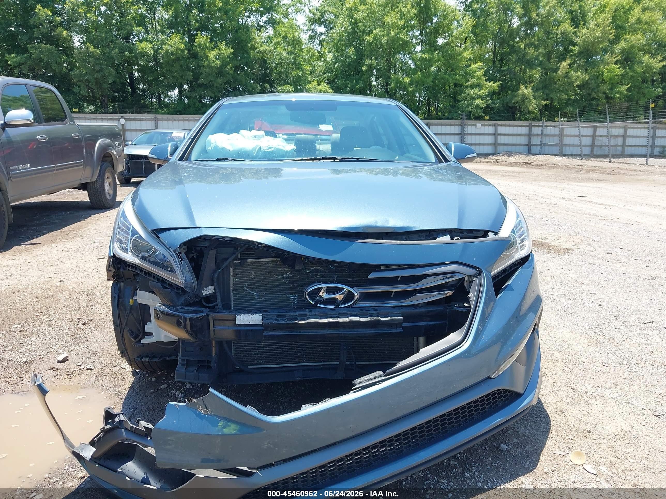 2015 Hyundai Sonata Sport Blue vin: 5NPE34AF6FH190891