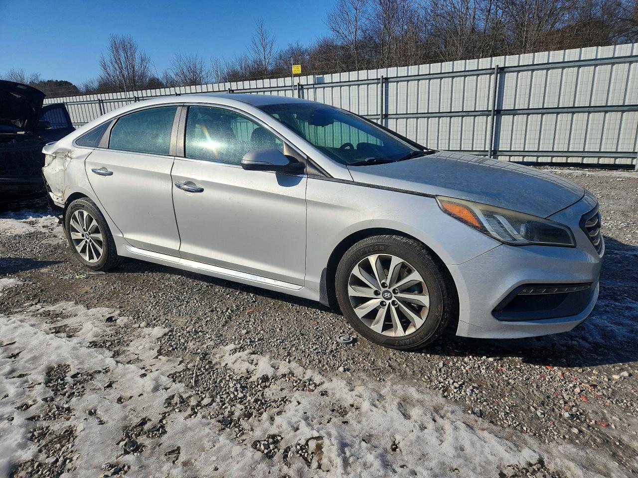 2015 Hyundai Sonata Sport Серебряный vin: 5NPE34AF6FH191927