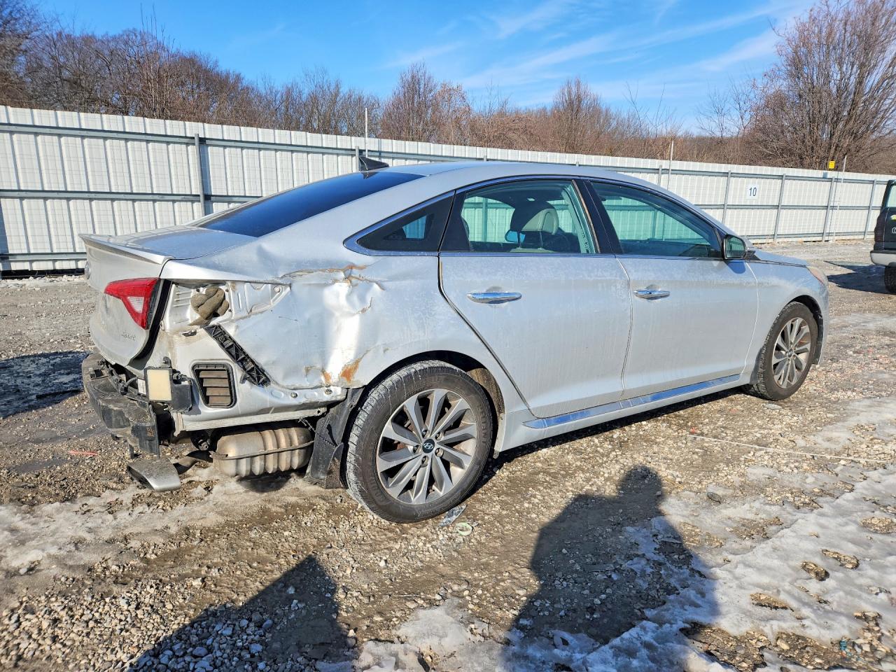 2015 Hyundai Sonata Sport Серебряный vin: 5NPE34AF6FH191927