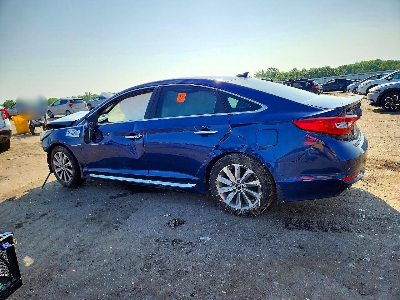 2015 Hyundai Sonata Sport Blue vin: 5NPE34AF6FH203347