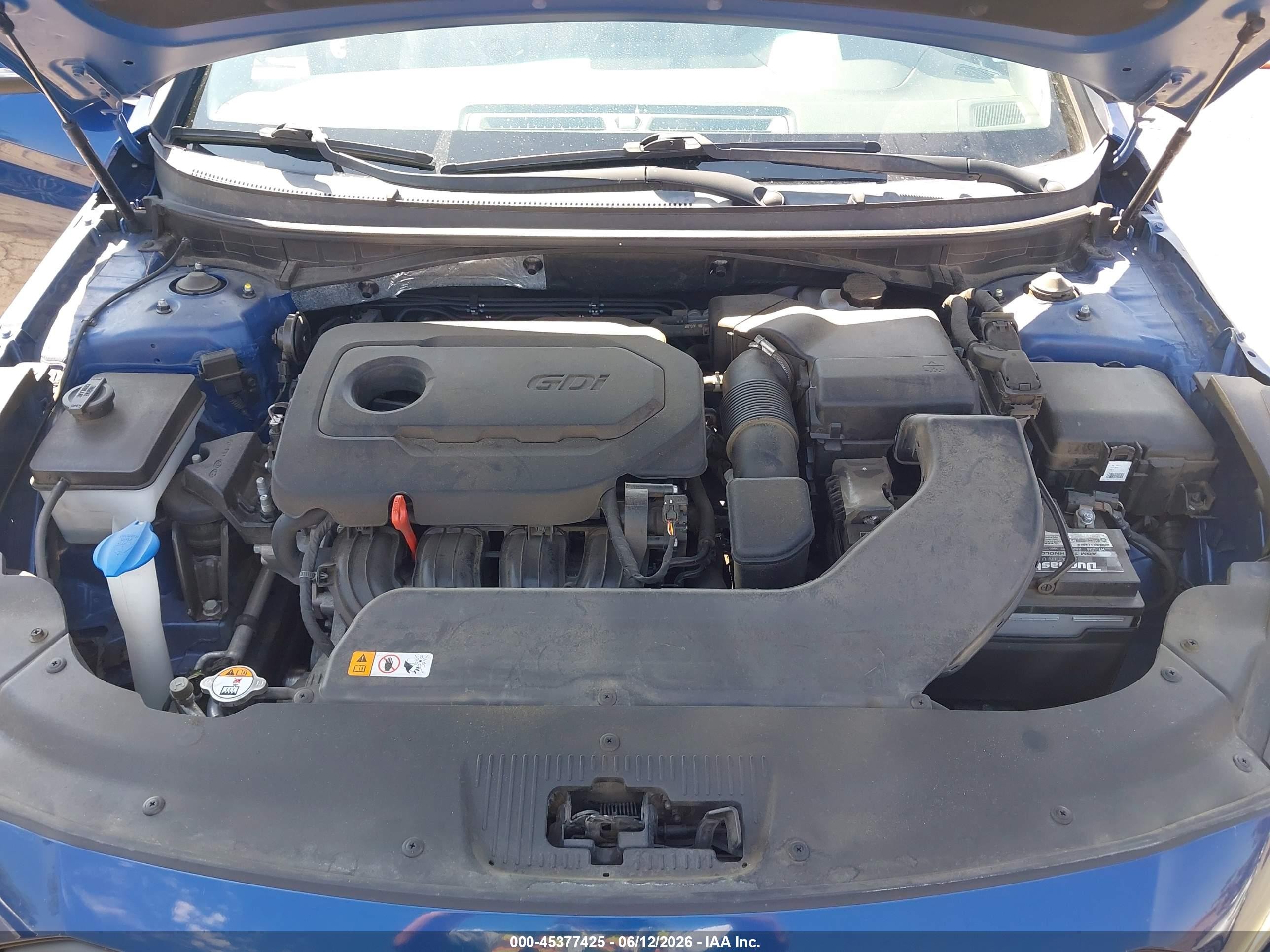 2015 Hyundai Sonata Sport Blue vin: 5NPE34AF6FH215059