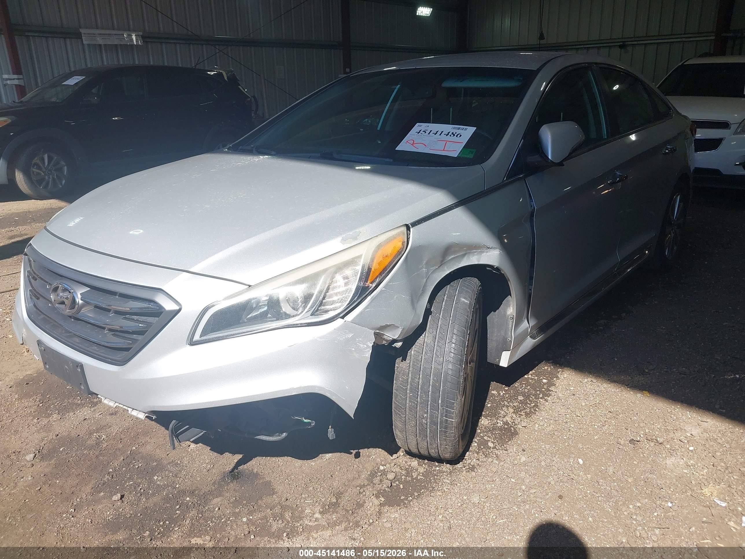 2015 Hyundai Sonata Sport Gray vin: 5NPE34AF6FH217006