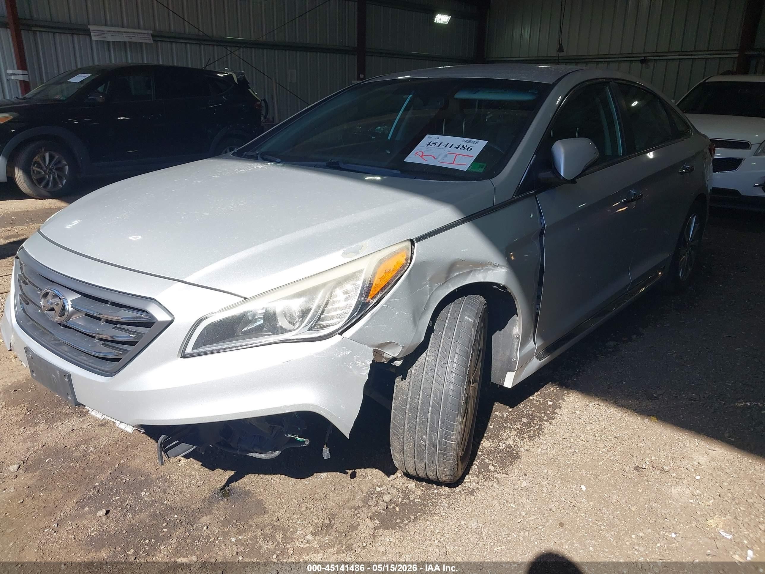 2015 Hyundai Sonata Sport Gray vin: 5NPE34AF6FH217006