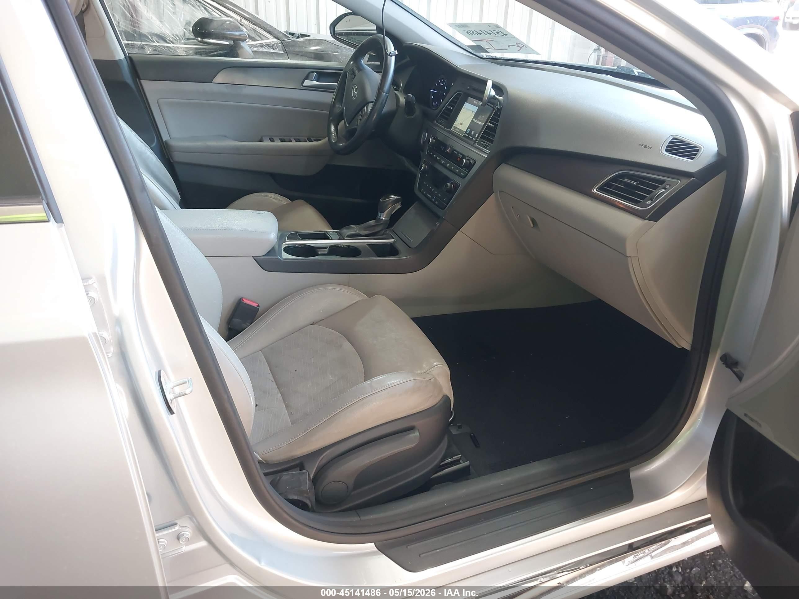 2015 Hyundai Sonata Sport Gray vin: 5NPE34AF6FH217006