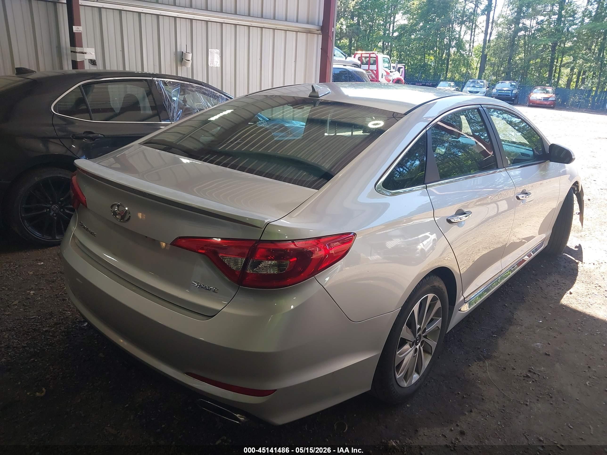 2015 Hyundai Sonata Sport Gray vin: 5NPE34AF6FH217006