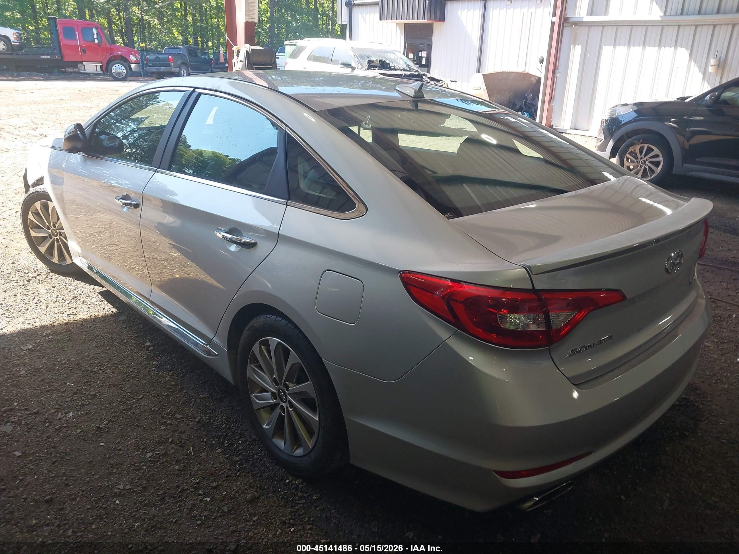 2015 Hyundai Sonata Sport Gray vin: 5NPE34AF6FH217006