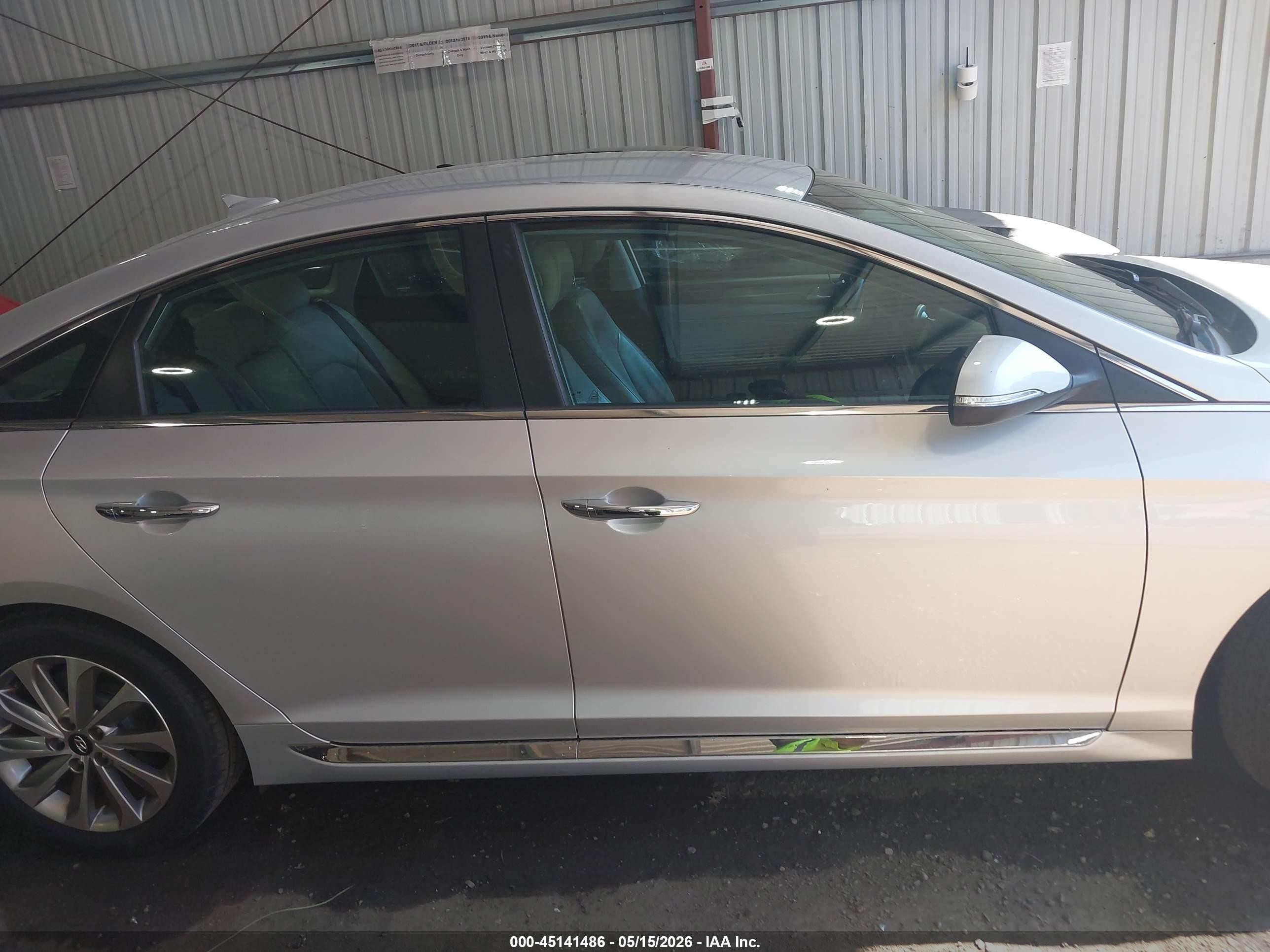 2015 Hyundai Sonata Sport Gray vin: 5NPE34AF6FH217006