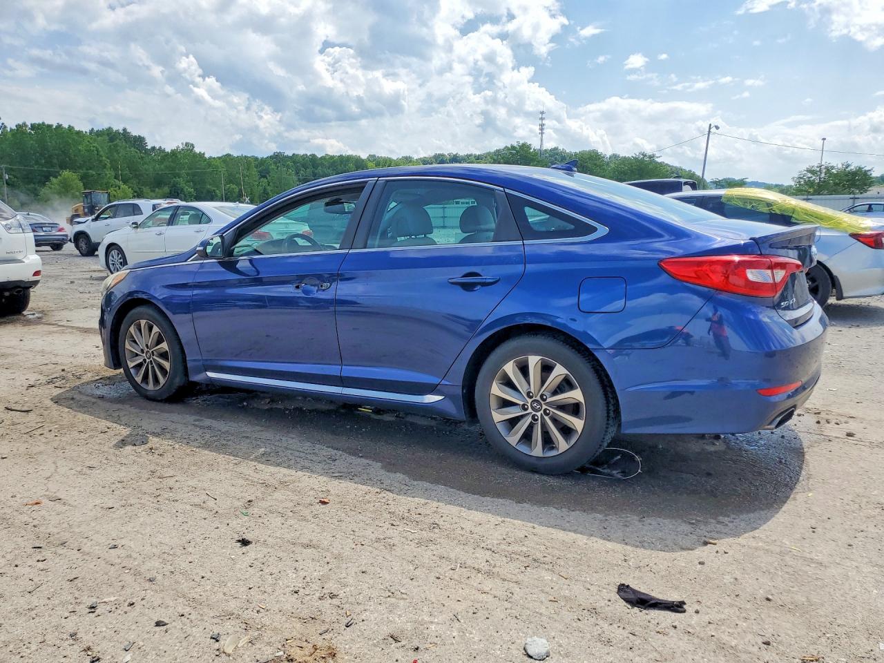 2015 Hyundai Sonata Sport Blue vin: 5NPE34AF6FH217247