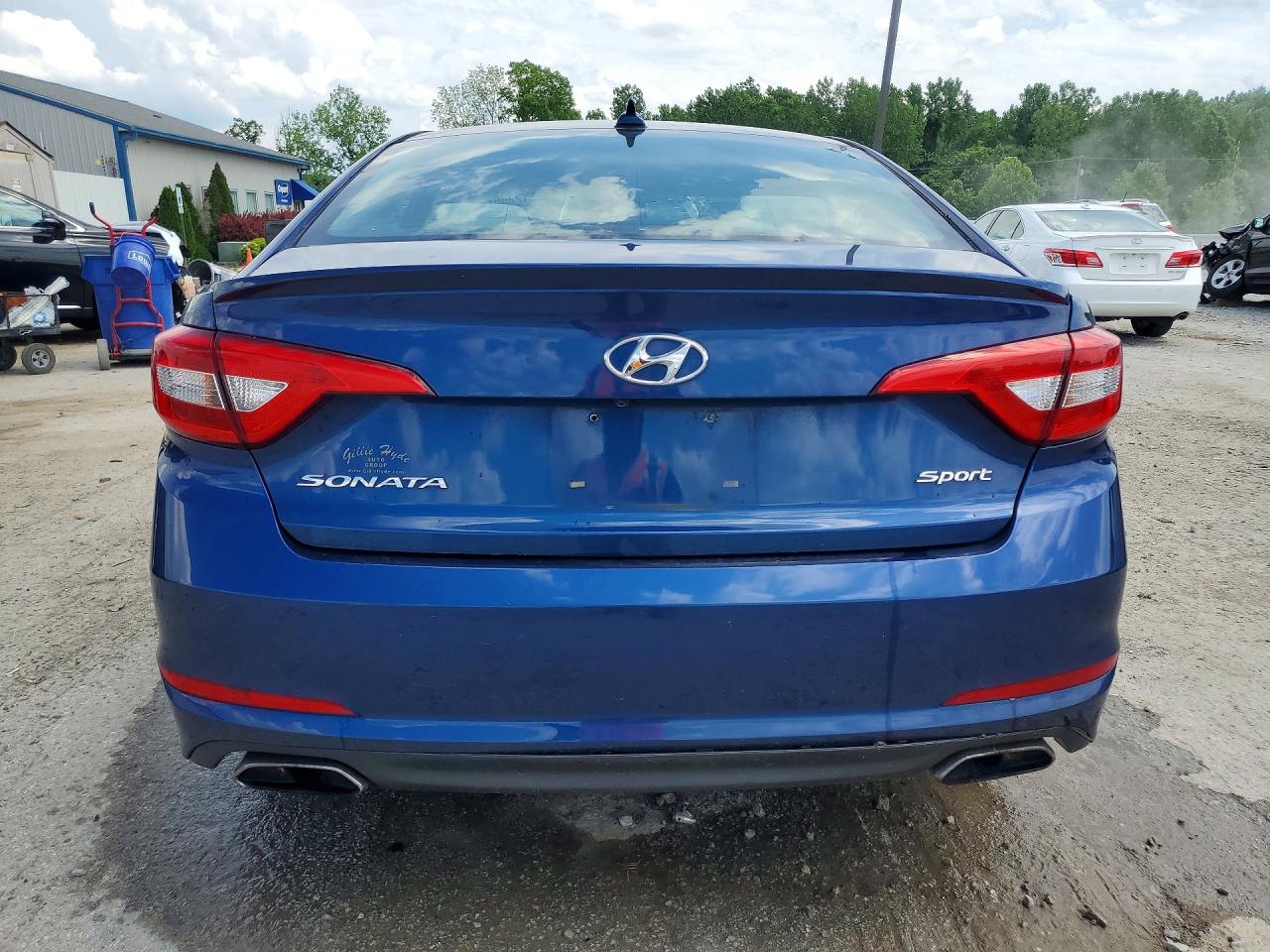 2015 Hyundai Sonata Sport Blue vin: 5NPE34AF6FH217247