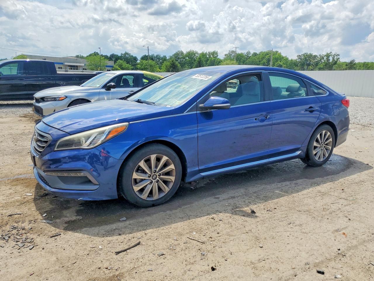 2015 Hyundai Sonata Sport Blue vin: 5NPE34AF6FH217247