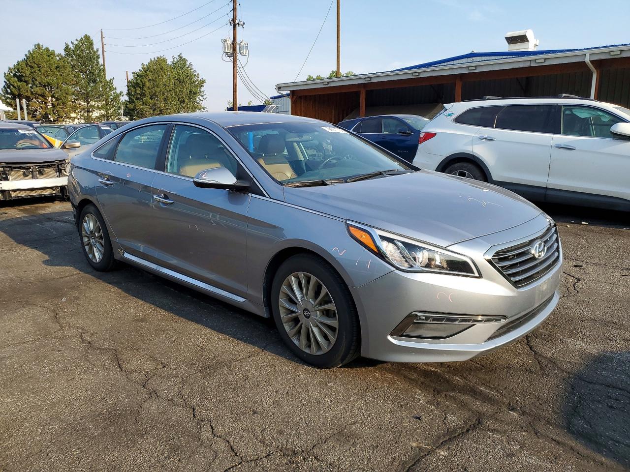 2015 Hyundai Sonata Limited Gray vin: 5NPE34AF6FH222187