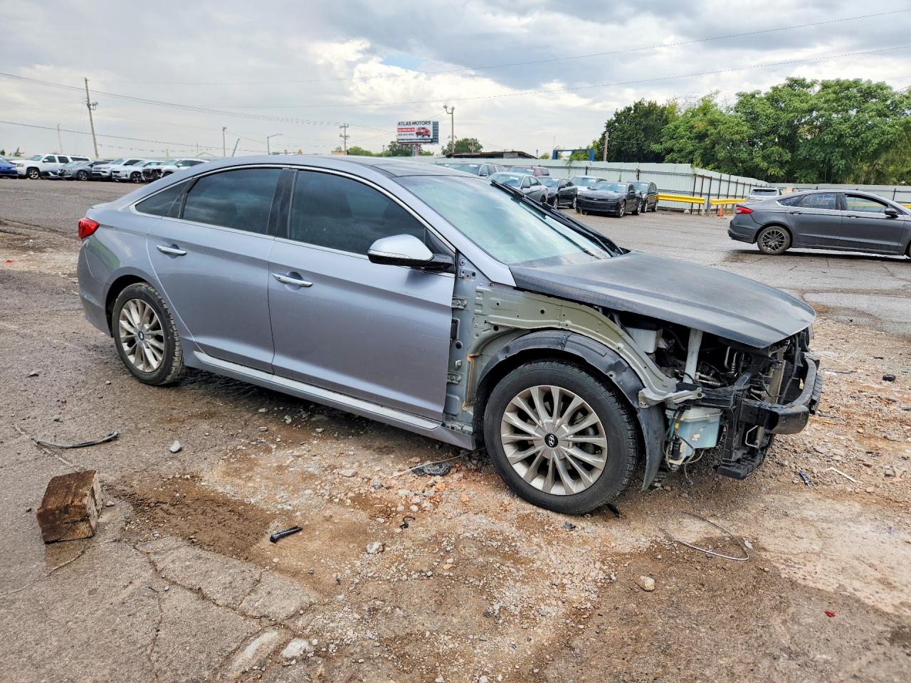 2015 Hyundai Sonata Limited Gray vin: 5NPE34AF6FH226367