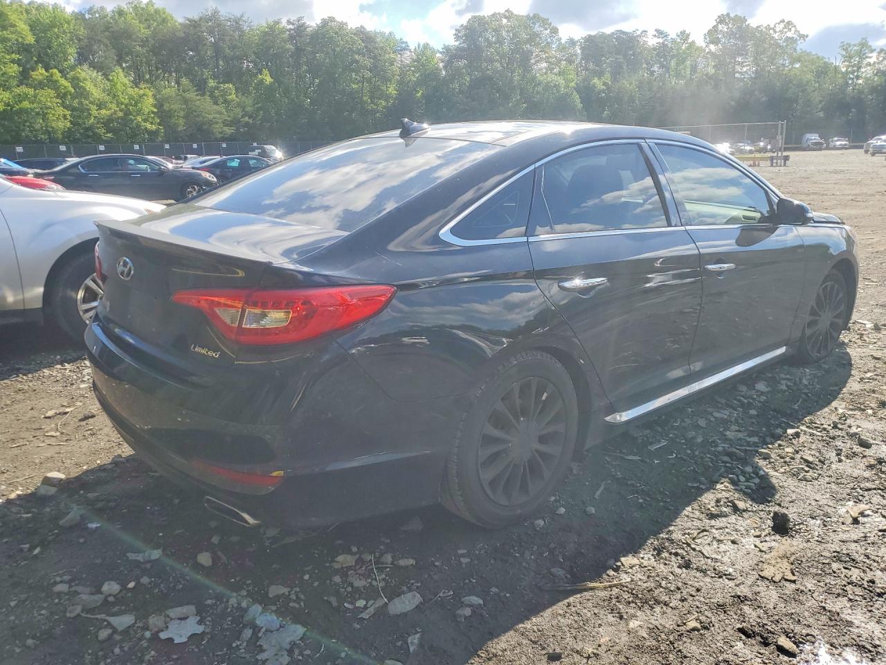 2015 Hyundai Sonata Limited Black vin: 5NPE34AF6FH242827