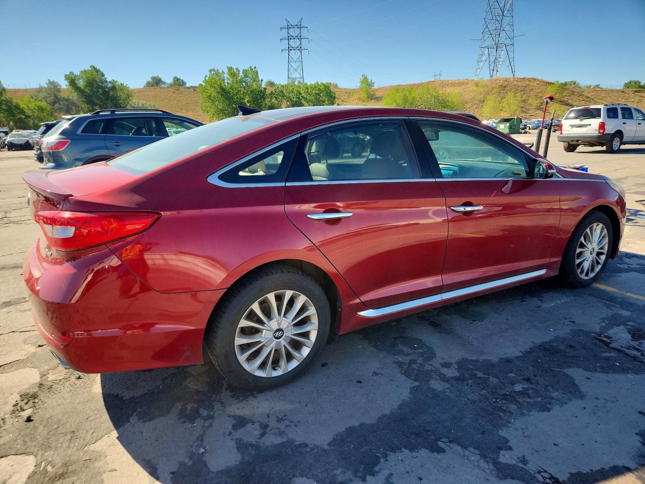 2015 Hyundai Sonata Limited Red vin: 5NPE34AF6FH244299