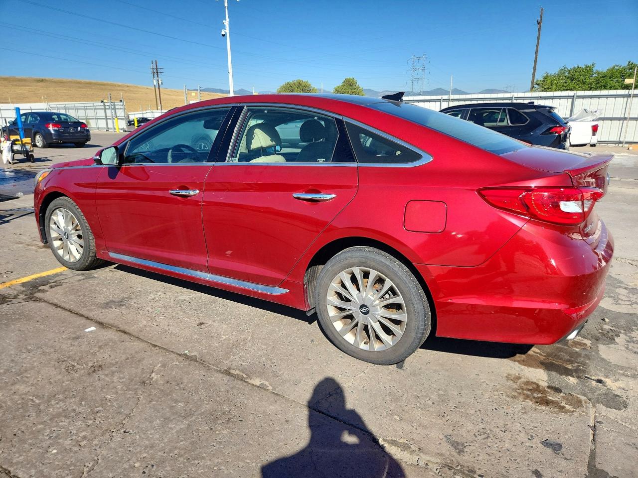2015 Hyundai Sonata Limited Red vin: 5NPE34AF6FH244299