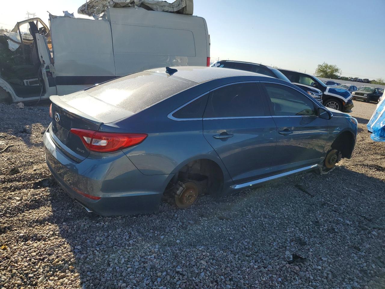 2015 Hyundai Sonata Sport Blue vin: 5NPE34AF6FH248126