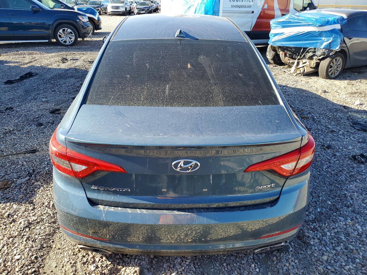 2015 Hyundai Sonata Sport Blue vin: 5NPE34AF6FH248126