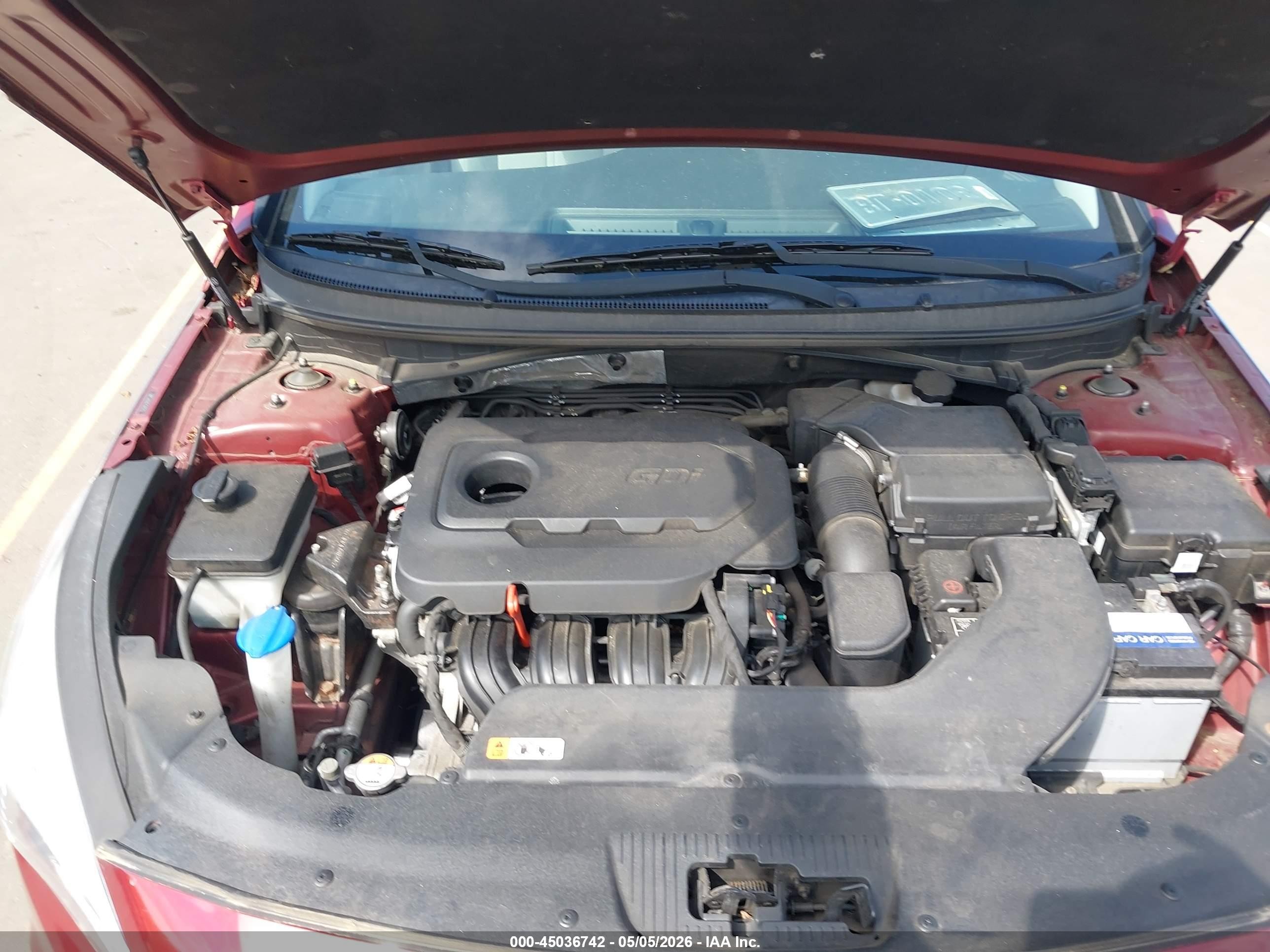 2015 Hyundai Sonata Sport Red vin: 5NPE34AF6FH248143