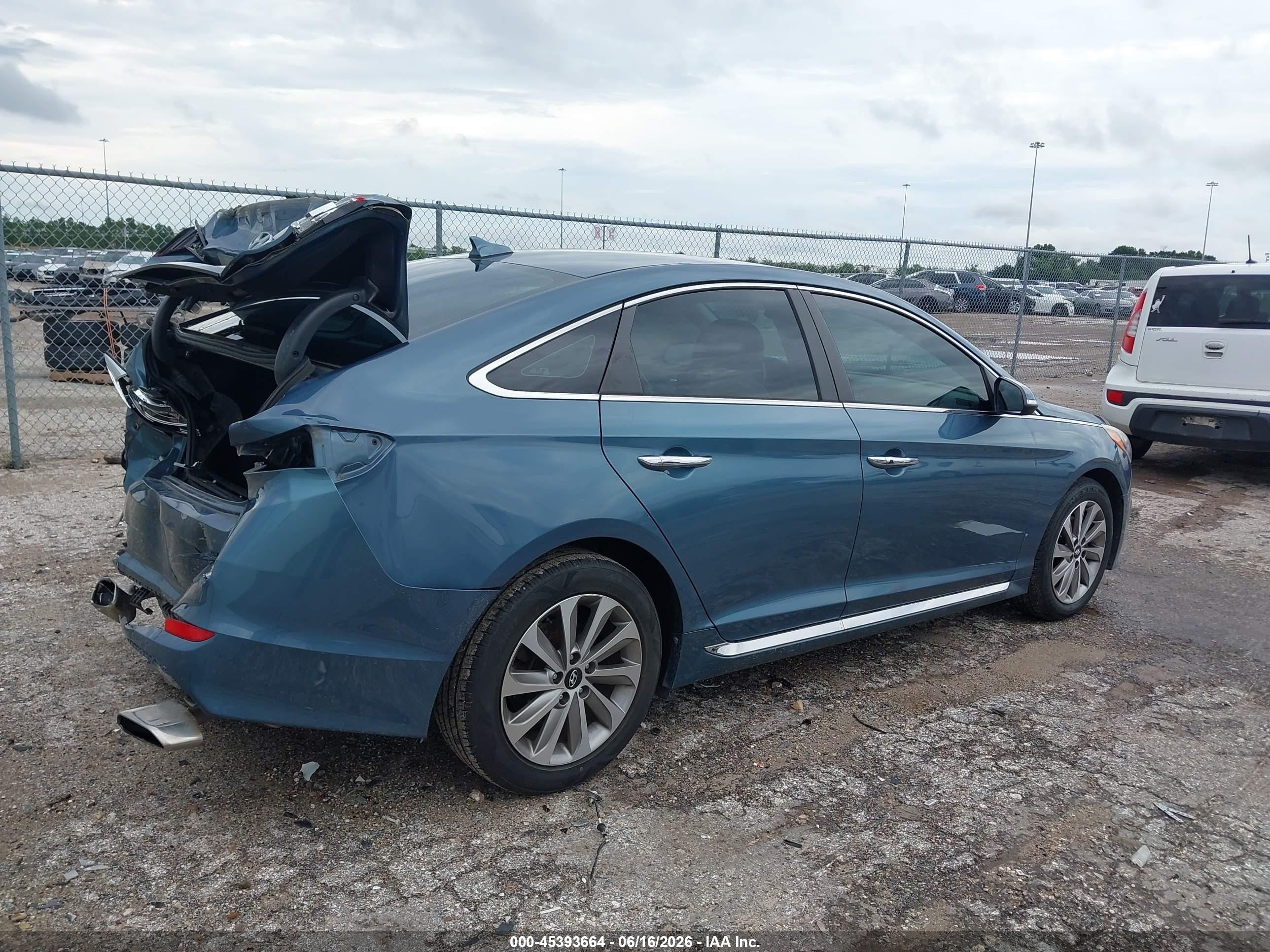 2015 Hyundai Sonata Sport Blue vin: 5NPE34AF6FH253729