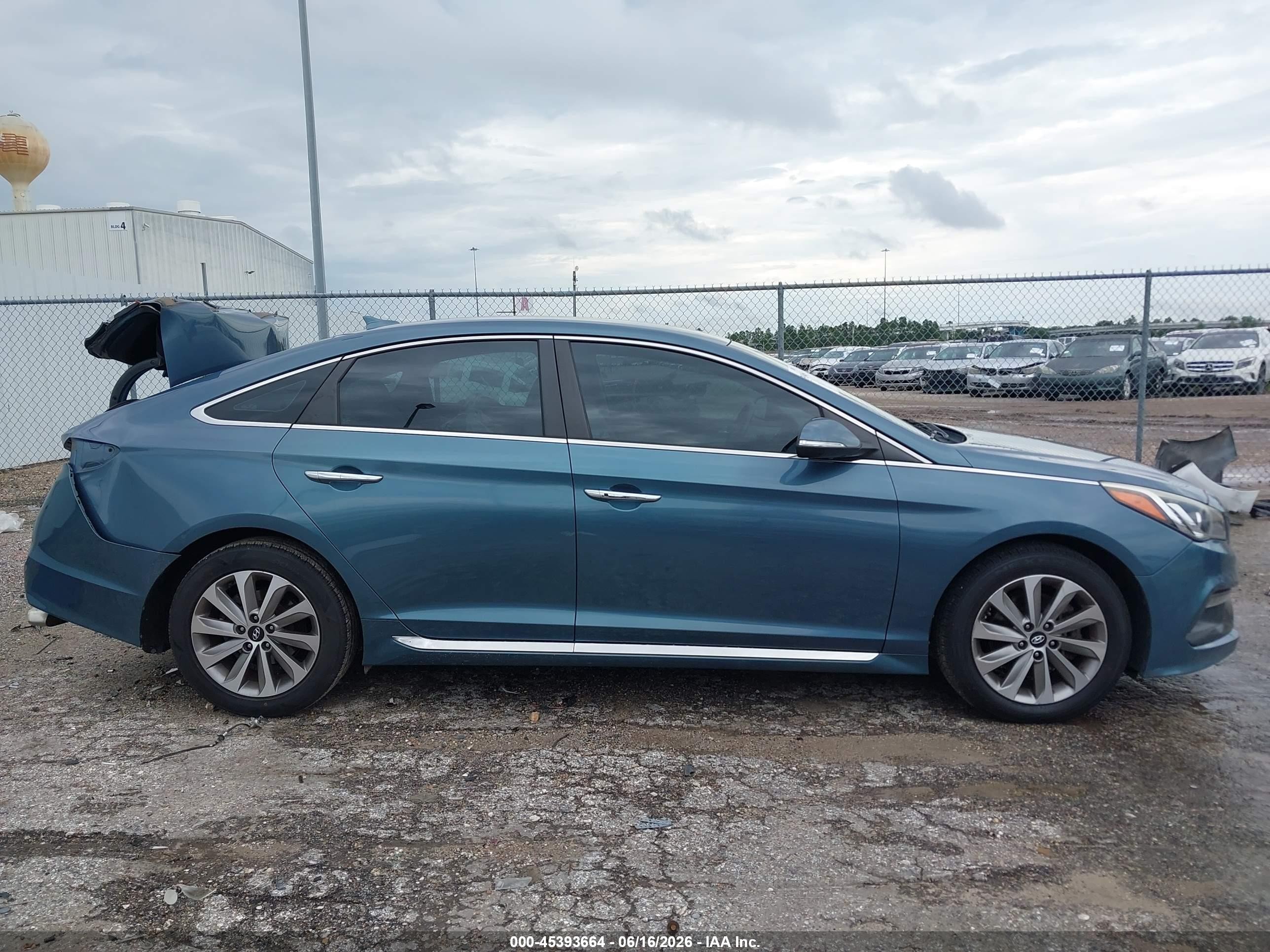 2015 Hyundai Sonata Sport Blue vin: 5NPE34AF6FH253729