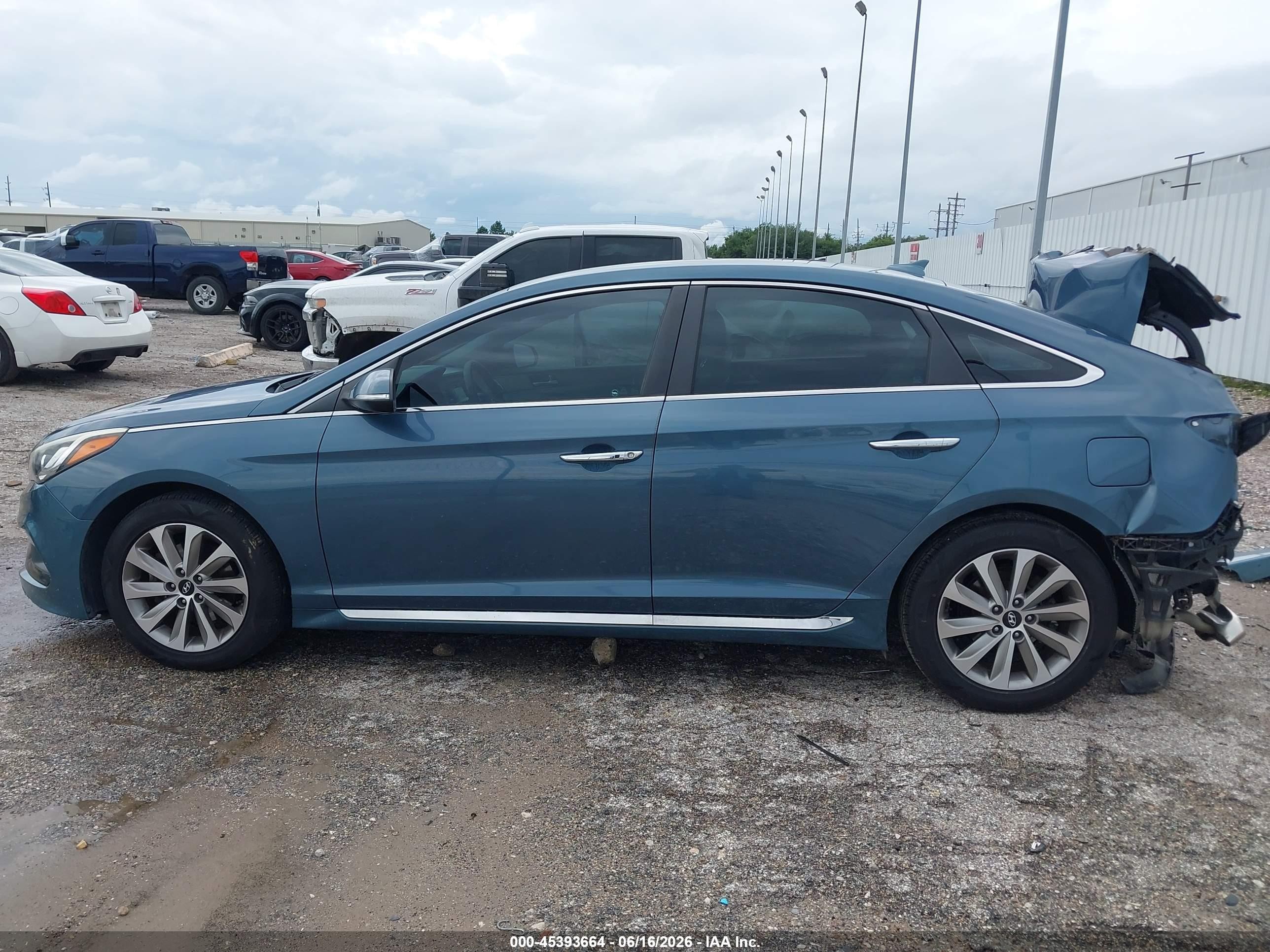 2015 Hyundai Sonata Sport Blue vin: 5NPE34AF6FH253729