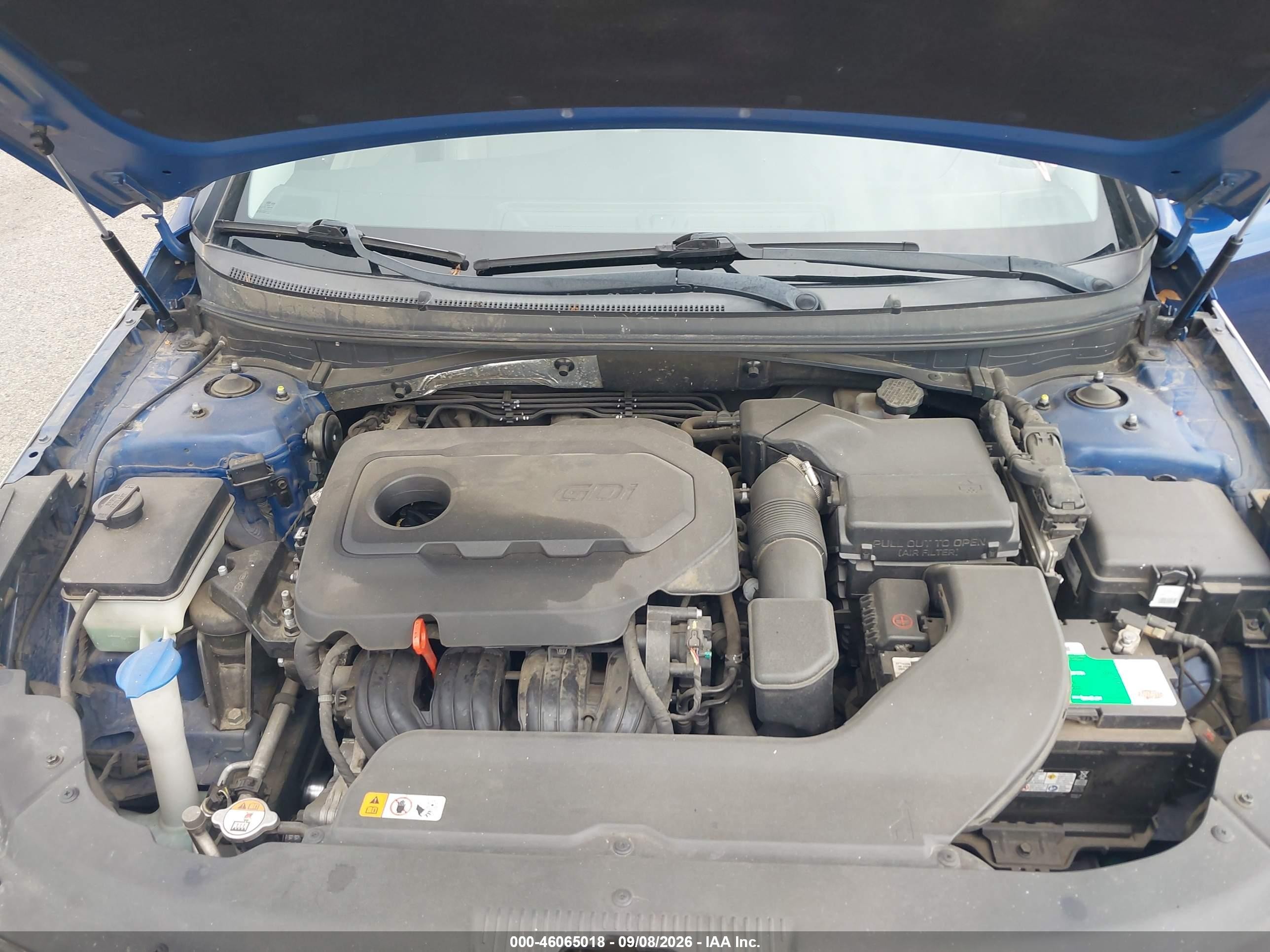 2015 Hyundai Sonata Sport Blue vin: 5NPE34AF6FH253973